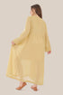 Long Doubleface dress in metallic cotton voile.